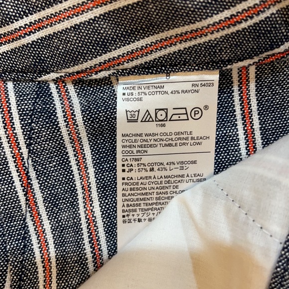 BR - High Rise Wide Leg Striped Pants - Picture 7 of 10